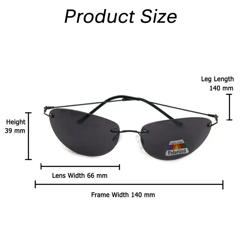 Lunettes de soleil sans monture, élégance au quotidien
