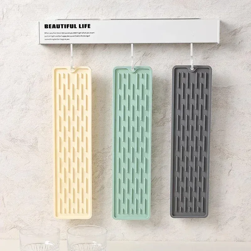 Tapis de protection en silicone pour robinet de cuisine, anti-goutte, imperméable et antidérapant 3