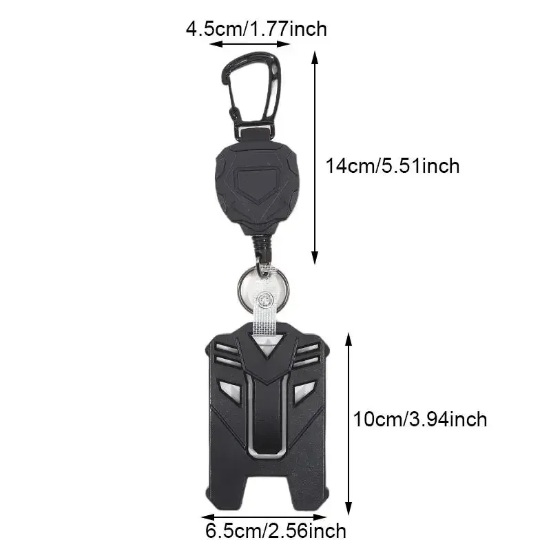Clip de bobine pour badge, étui porte-carte de crédit, housse de carte de bus, porte-badge rétractable, clip pour badge, porte-carte d'identité robuste 2025 8