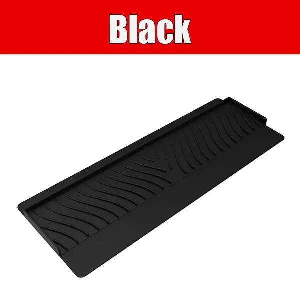 Protection anti-éclaboussures en silicone pour évier de cuisine, 20 pouces de long, avec ventouse, découpable et à séchage rapide 8