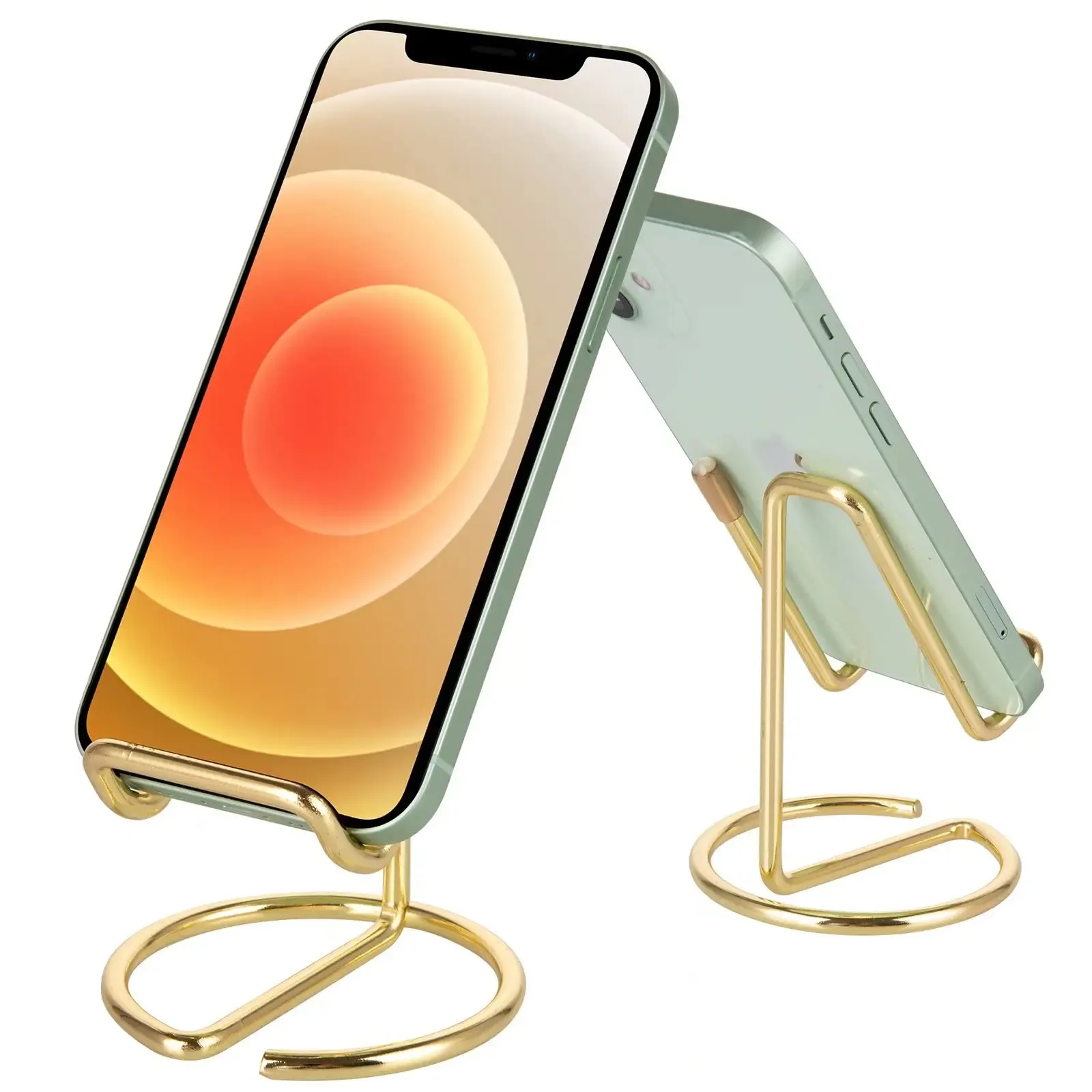 Support de bureau en métal pour téléphone portable et tablette, avec porte-carte de visite 10