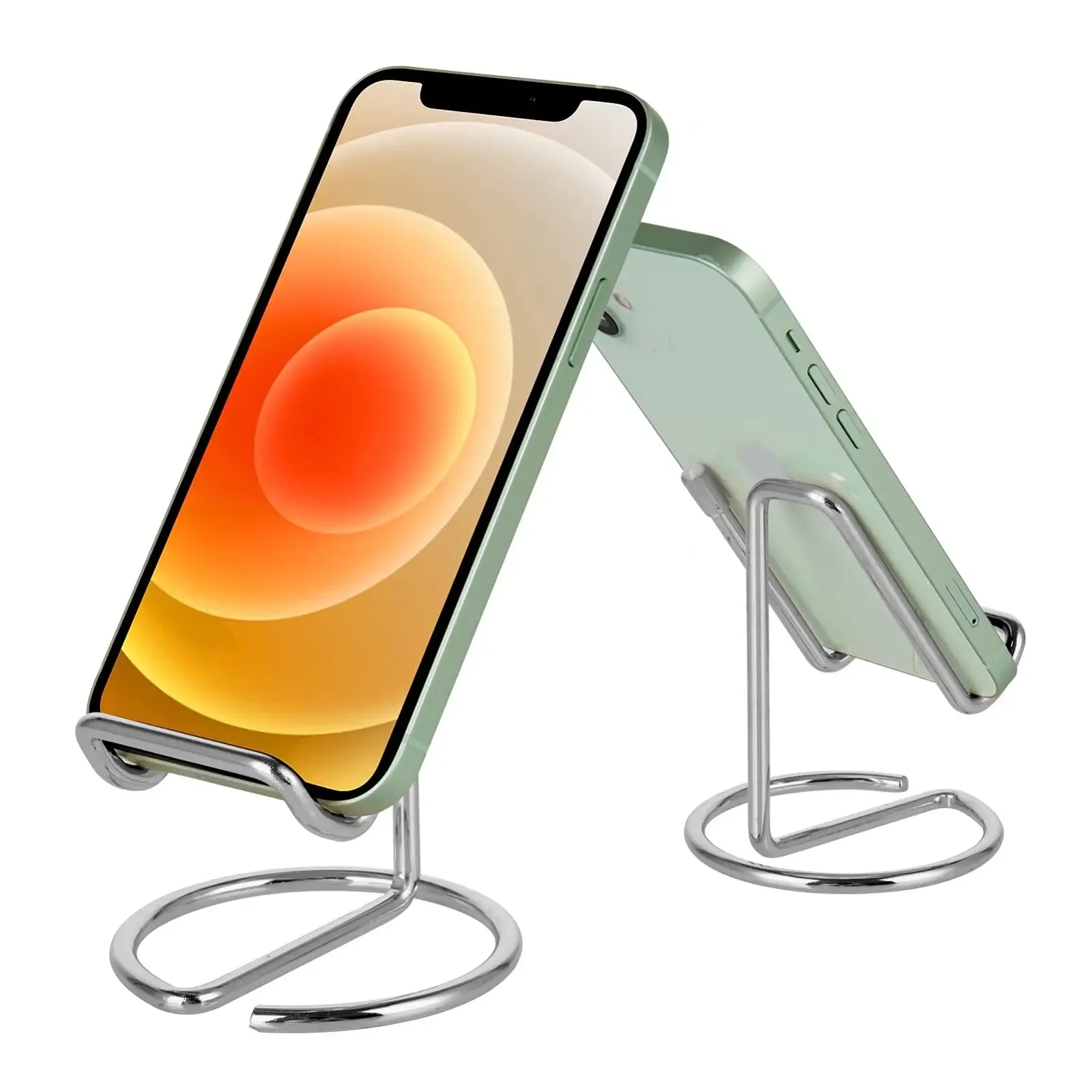 Support de bureau en métal pour téléphone portable et tablette, avec porte-carte de visite 11
