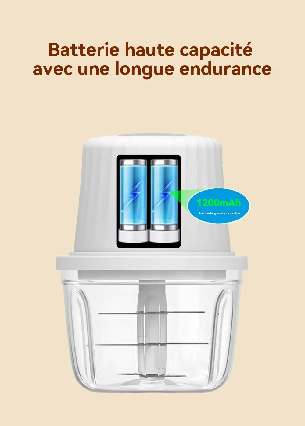 Gros plan sur le design du hachoir