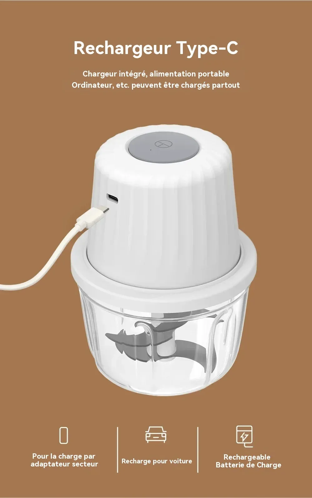 Hachoir portable pour un usage nomade