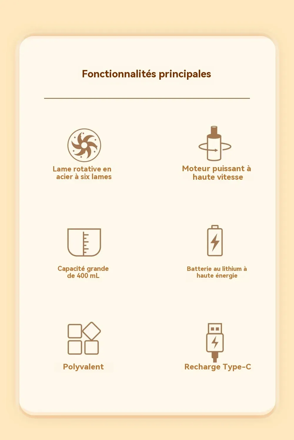 Hachoir portable en situation d'utilisation