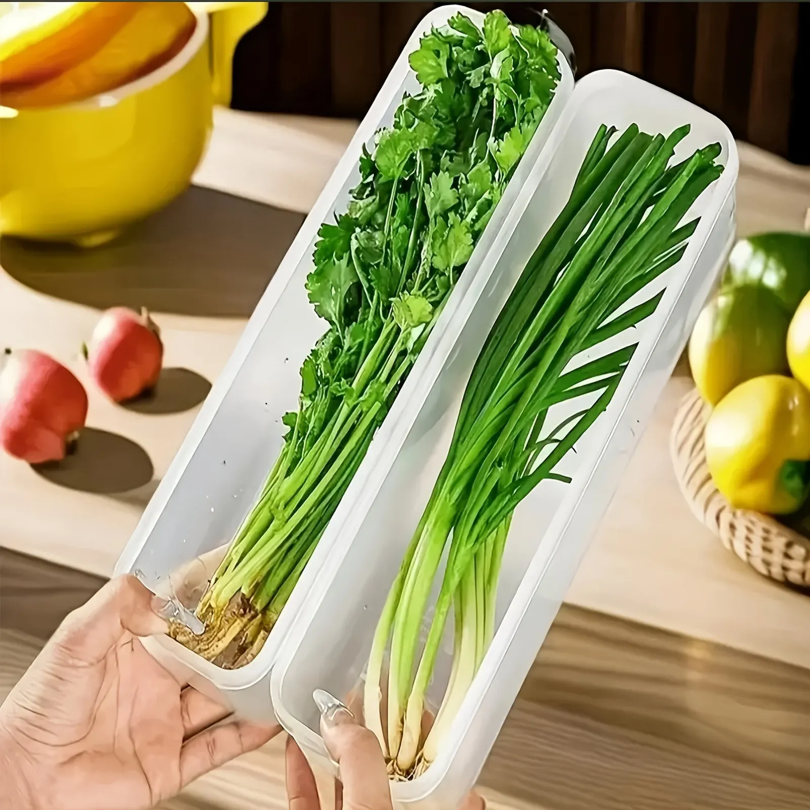 Conteneurs de stockage des aliments rectangulaires en plastique