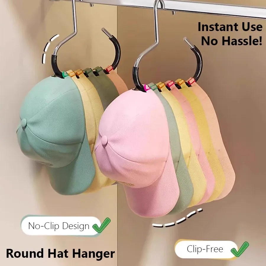 Organisateur de cintre à chapeaux, détail du crochet