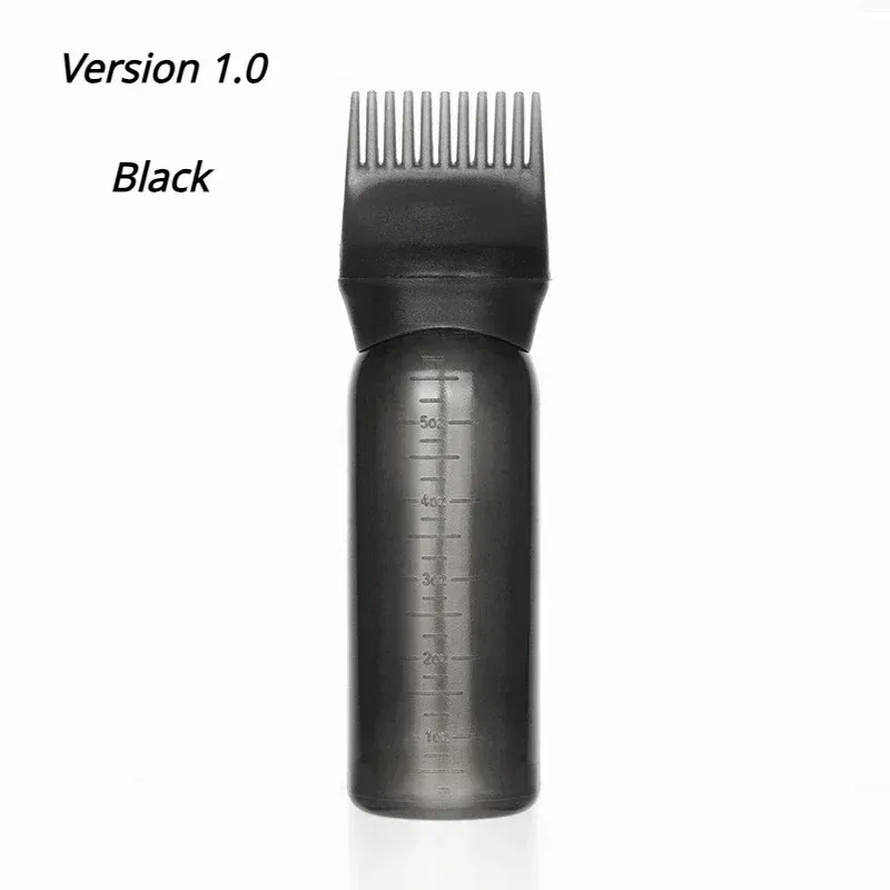 Brosse à shampoing en silicone avec peigne de massage du cuir chevelu, flacon applicateur pour coloration capillaire avec brosse, outil de coiffure pour salon, spécial perruques en cheveux naturels 16