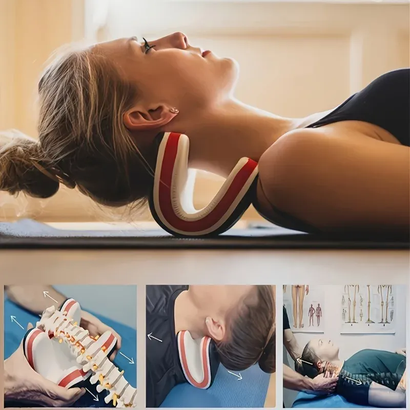 Oreiller de traction cervicale portable pour la détente du cou et des épaules 4
