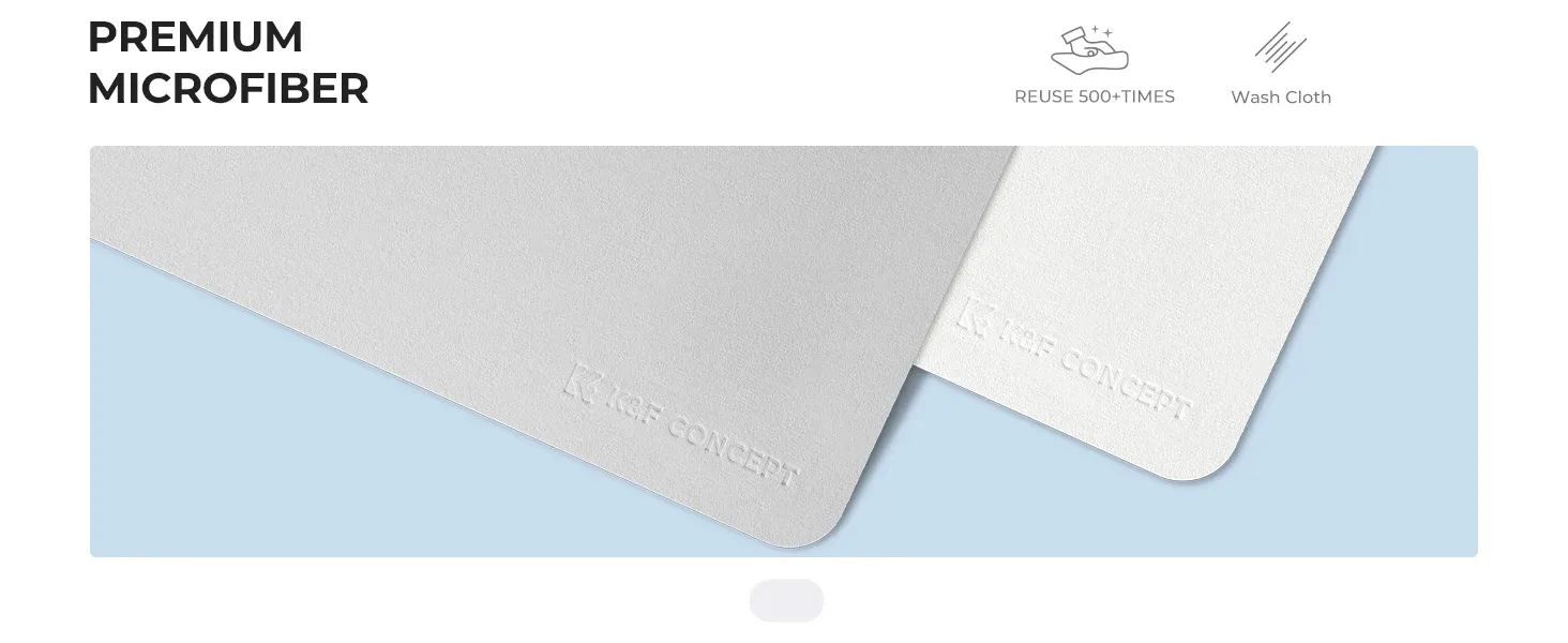 Ensemble de chiffons de nettoyage en microfibre K&F Concept