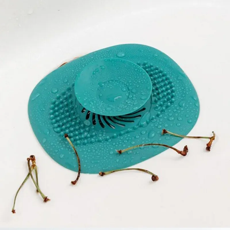 Bouchon de vidange en silicone pour attrape-cheveux de douche et de baignoire 4