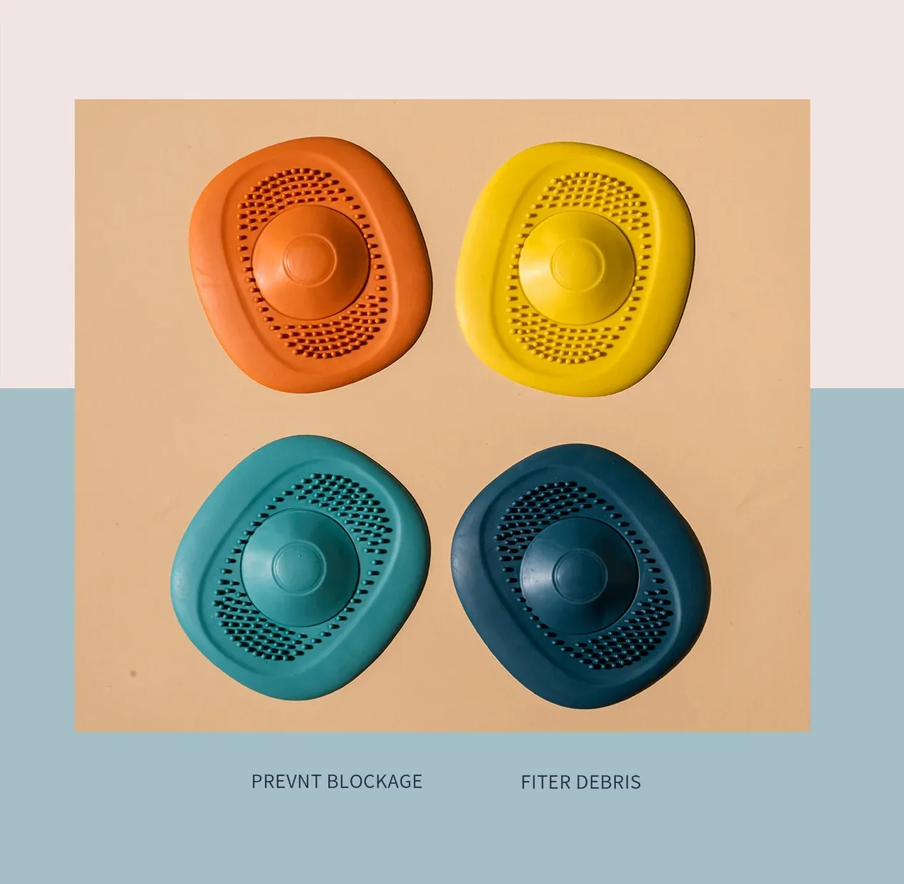 Couvre-vidange en silicone, détail du design