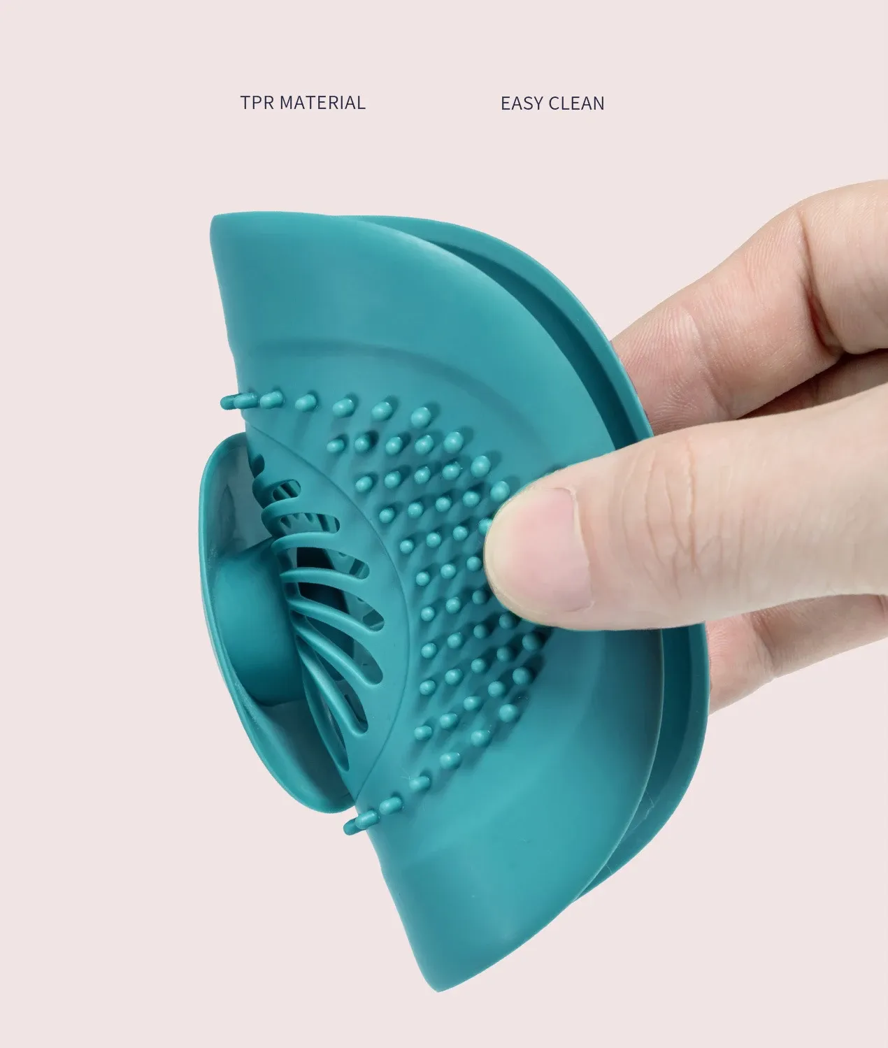 Couvre-vidange en silicone, vue de profil