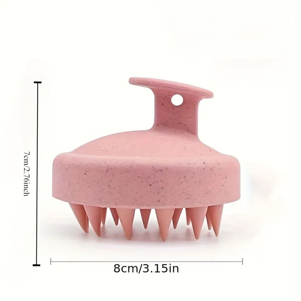 Brosse de massage en silicone pour shampoing et douche 9
