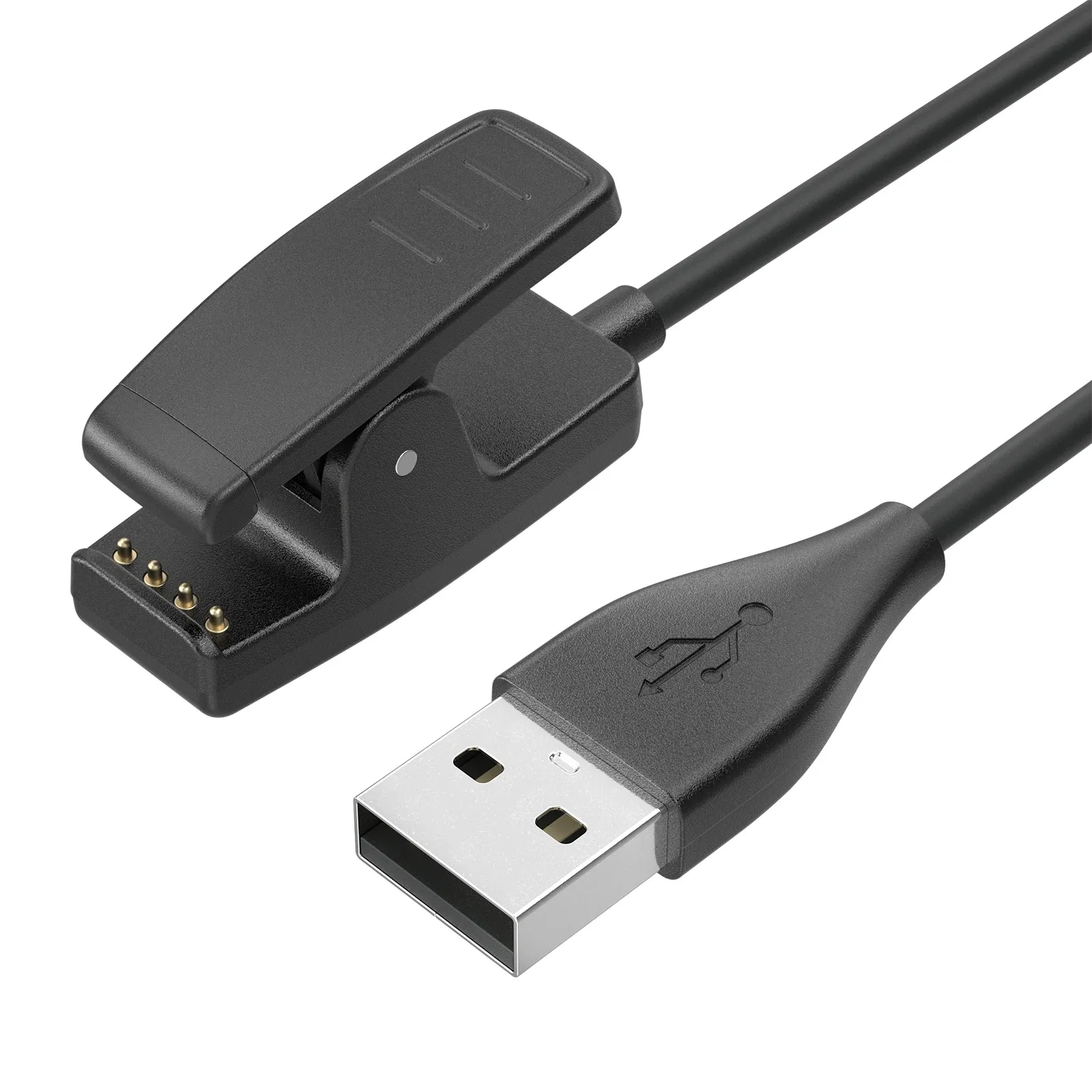 Câble de charge USB 100 cm pour Garmin Forerunner 35, 230, 235, 630, 735XT, 645, Approach G10 et S20, avec berceau à clip