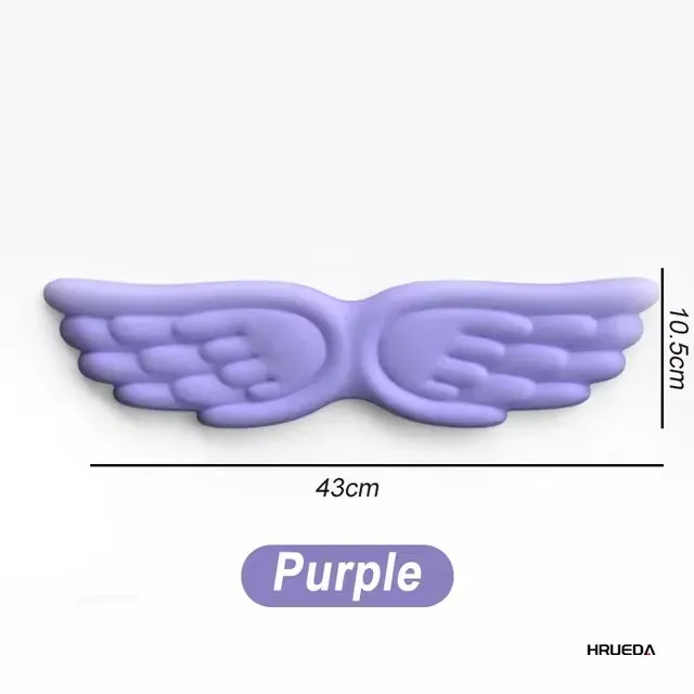 Ensemble clavier et souris ergonomique avec repose-poignets en mousse à mémoire de forme, design aile d'ange 12