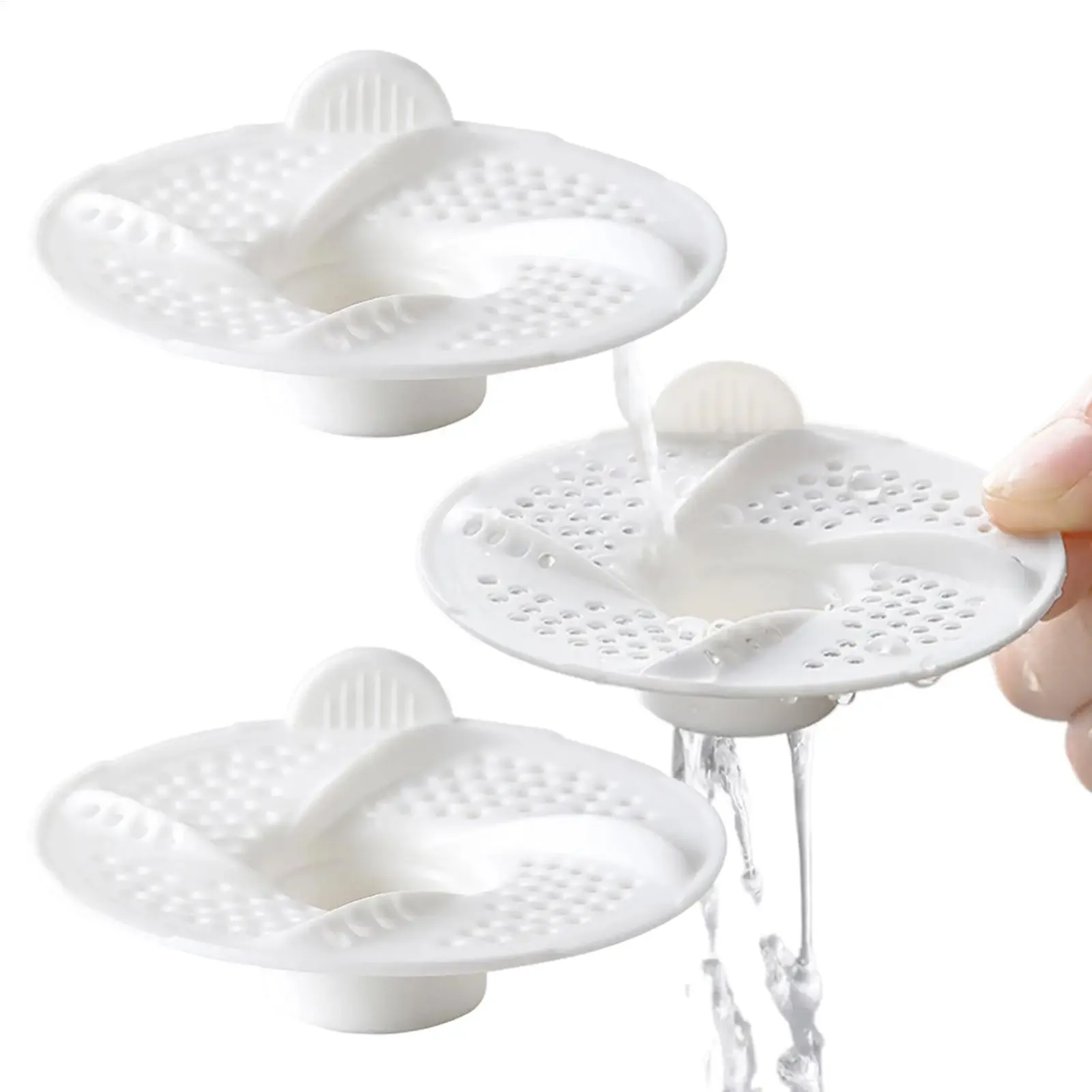 Filtre de vidange anti-cheveux pour douche, détail de la maille