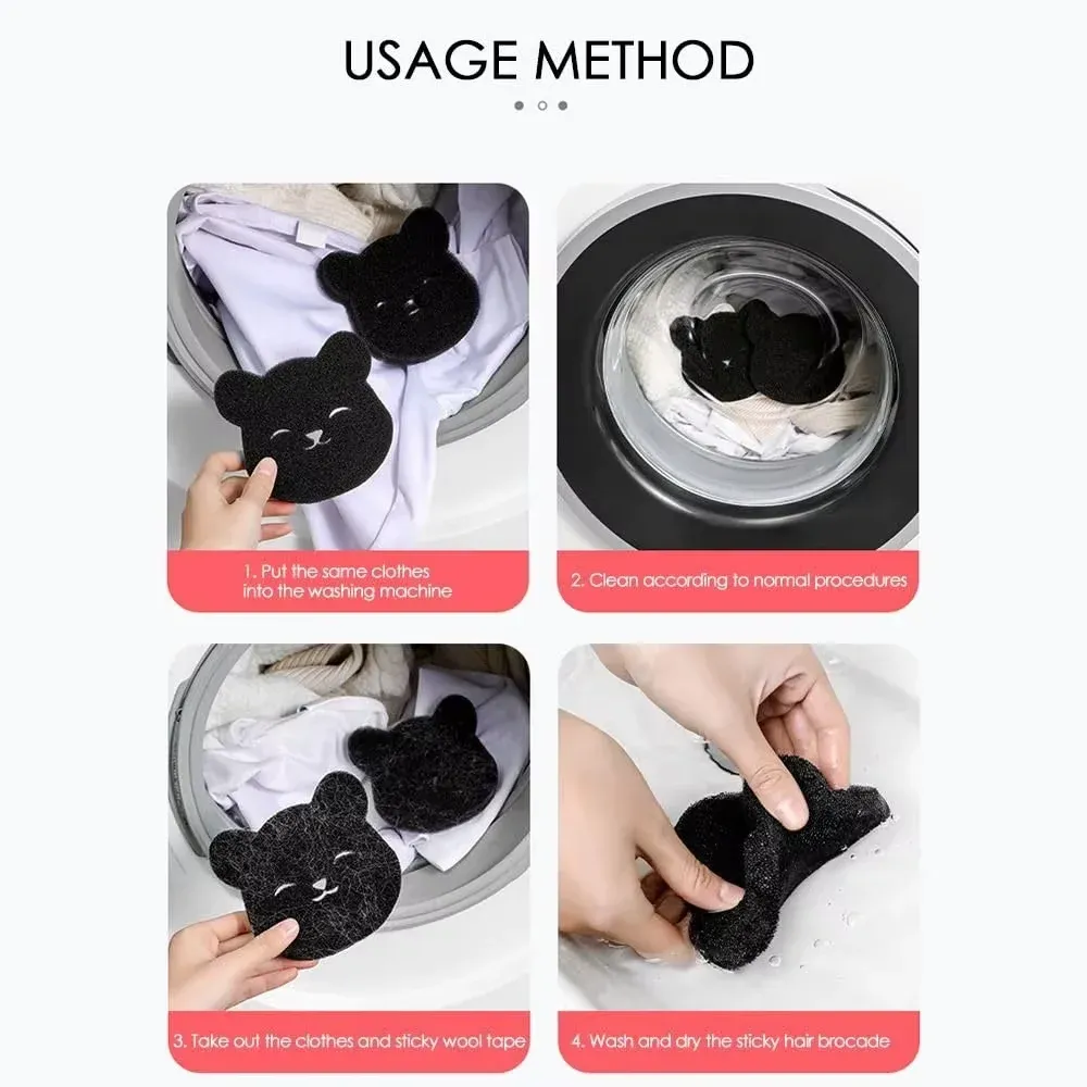 Balle de lavage anti-poils pour chien et chat en situation