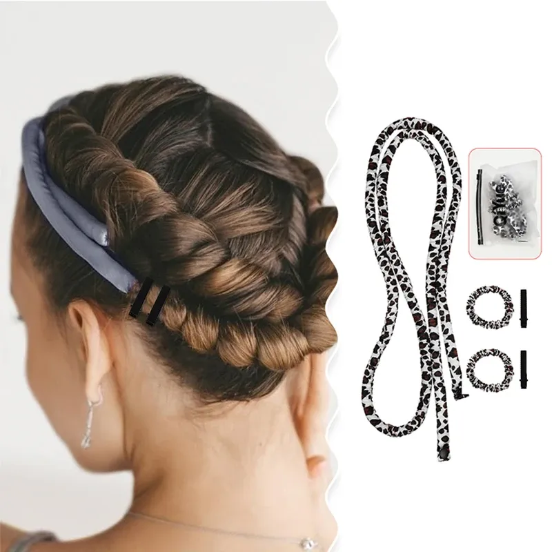 Bandeau à boucler sans chaleur, rouleaux souples multicolores pour une nuit de sommeil, outil de coiffure sans effort - Image 1