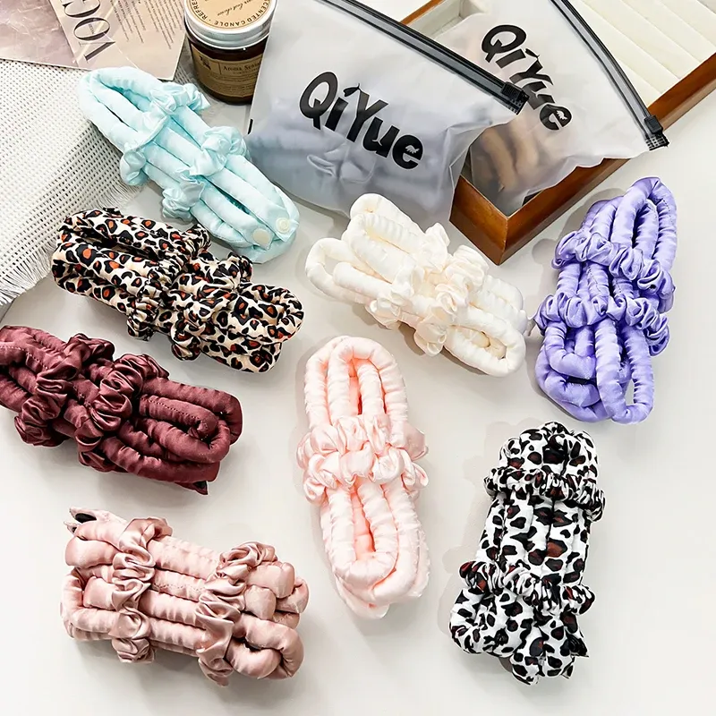 Bandeau à boucler sans chaleur, rouleaux souples multicolores pour une nuit de sommeil, outil de coiffure sans effort 3