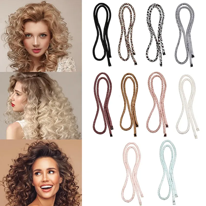 Bandeau à boucler sans chaleur, rouleaux souples multicolores pour une nuit de sommeil, outil de coiffure sans effort 2