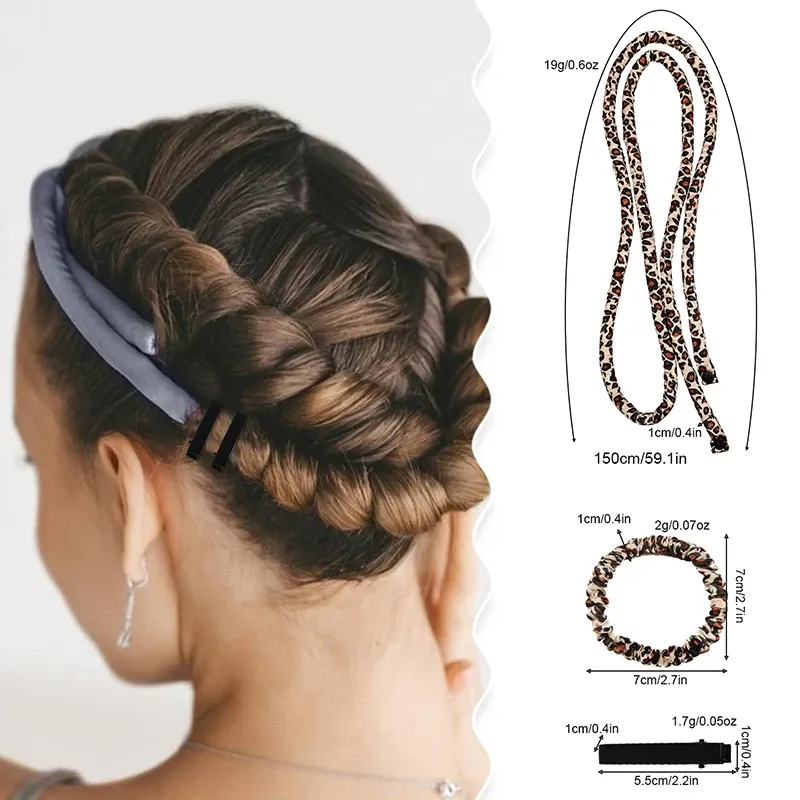 Bandeau à boucler sans chaleur, rouleaux souples multicolores pour une nuit de sommeil, outil de coiffure sans effort 5