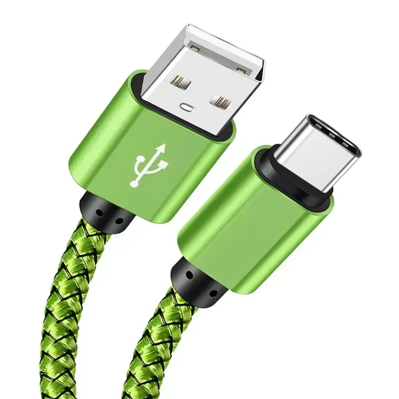 Câble USB-A vers USB-C en nylon, charge rapide 2 A et transfert de données, disponible en 1 m, 2 m et 3 m, compatible Android, Huawei et Samsung 15