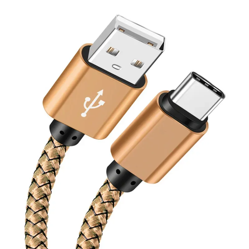 Câble USB-A vers USB-C en nylon, charge rapide 2 A et transfert de données, disponible en 1 m, 2 m et 3 m, compatible Android, Huawei et Samsung 12