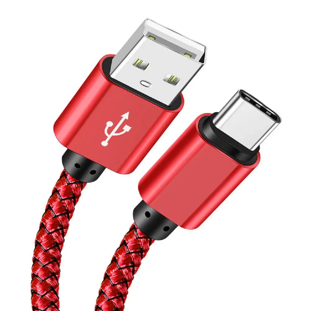Câble USB-A vers USB-C en nylon, charge rapide 2 A et transfert de données, disponible en 1 m, 2 m et 3 m, compatible Android, Huawei et Samsung 13