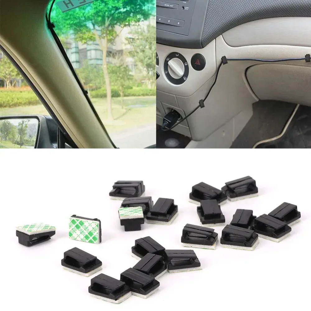 Clip de câble auto-adhésif pour voiture, utilisation