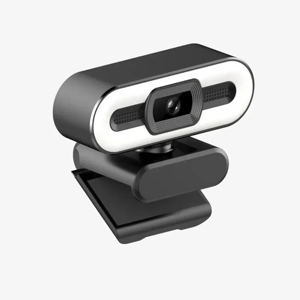 Webcam portable Full HD 1080p, mise au point automatique, avec microphone, idéale pour PC portable et streaming en direct 6