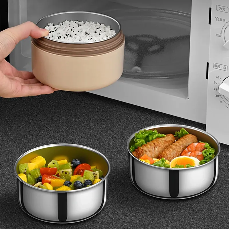 Boîte à lunch empilable en acier inoxydable