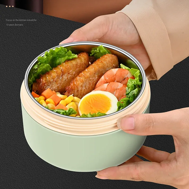 Boîte à lunch empilable en acier inoxydable