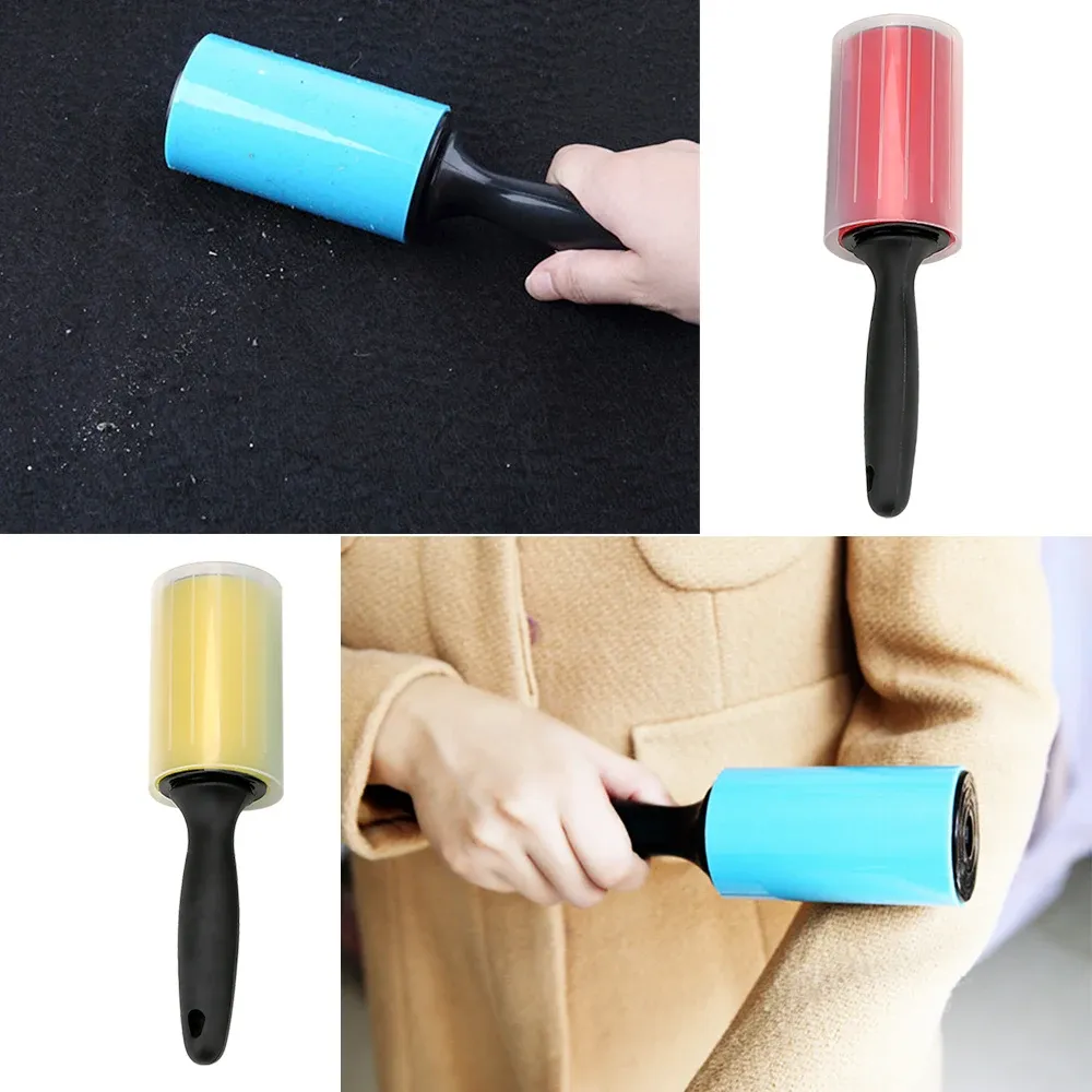 Rouleau adhésif réutilisable et lavable en silicone pour vêtements, livres, poils de chat et de chien 2