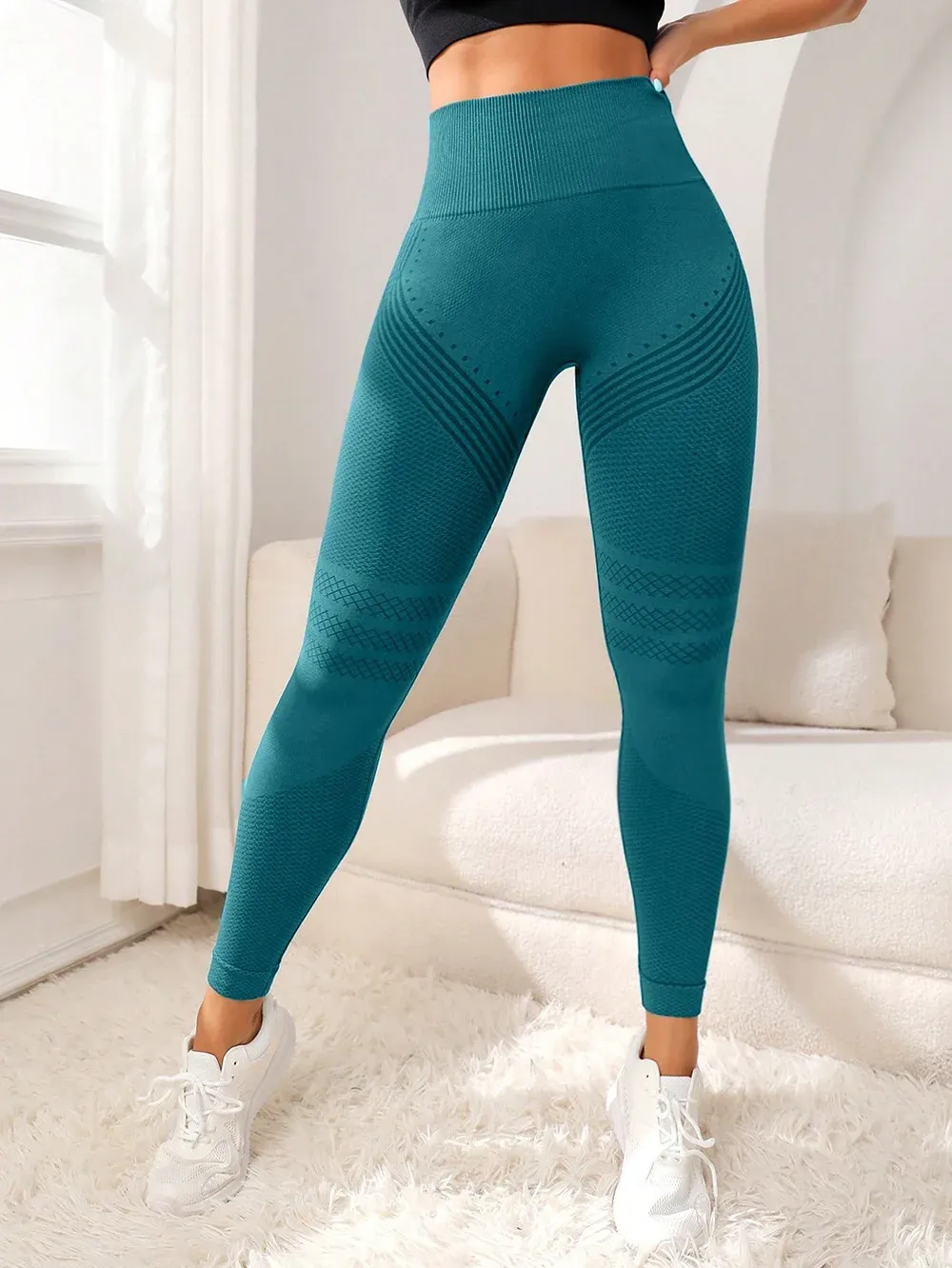 Leggings anti-cellulite, vue de profil