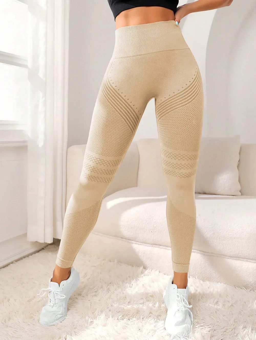 Leggings anti-cellulite, séance de yoga