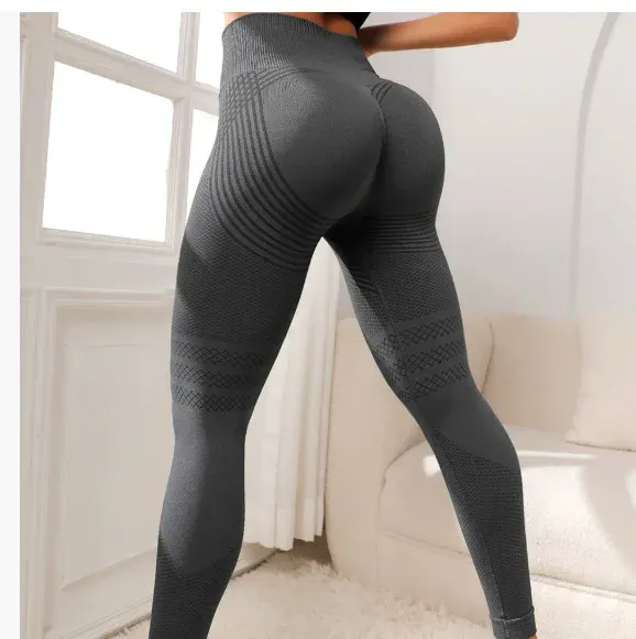 Legging 3D anti-cellulite pour femme, taille haute, effet push-up fessier, maintien du ventre, idéal pour la musculation, l'entraînement et le yoga 14