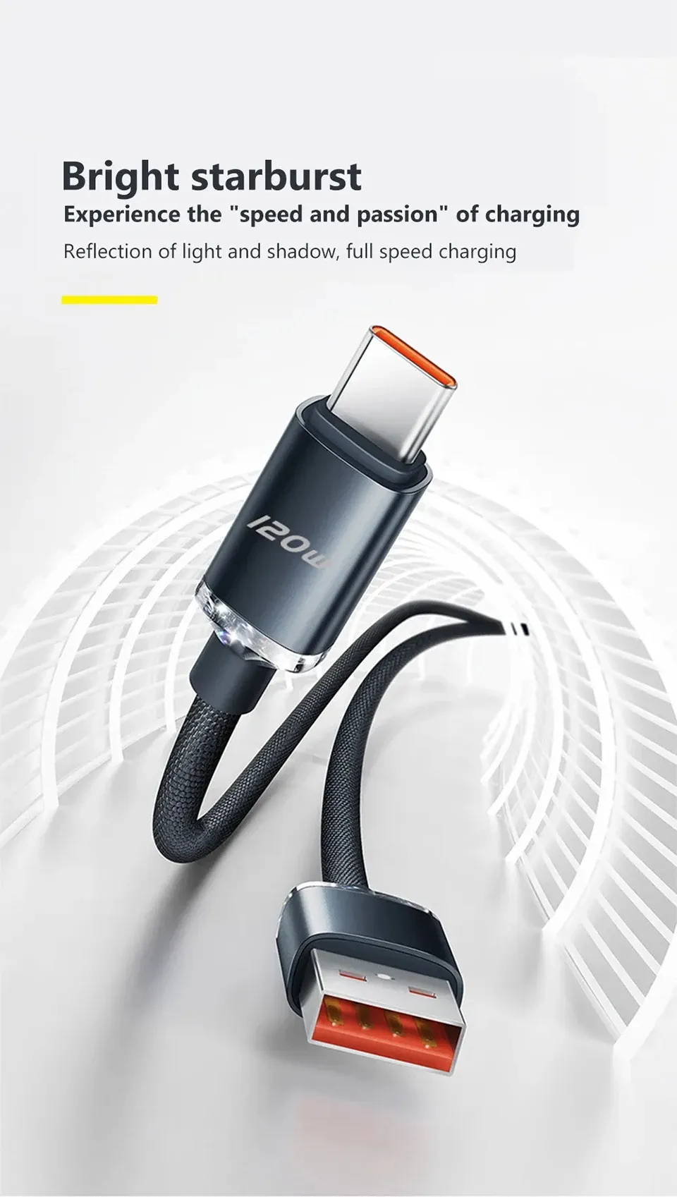 Câble de charge rapide USB Type-C, présentation du produit