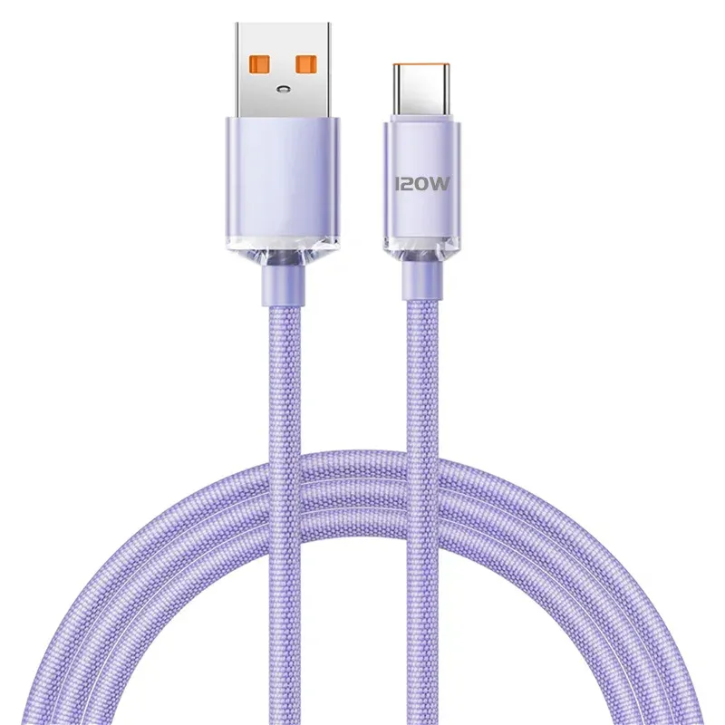 Câble de charge rapide USB-C, 120 W, compatible Samsung, Xiaomi, Huawei, OnePlus, POCO, OPPO 7