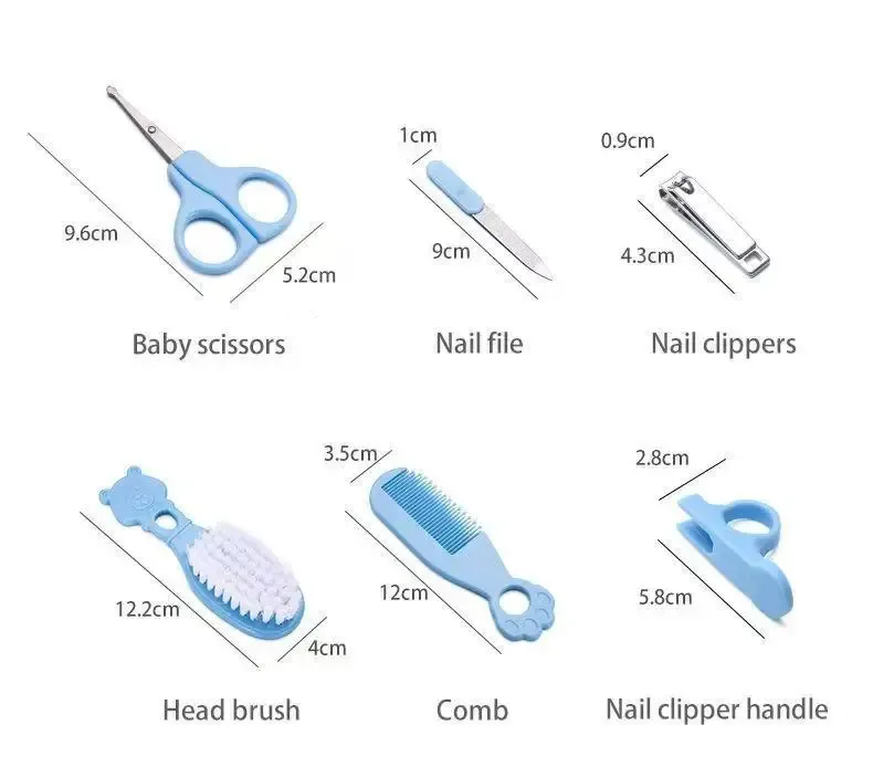 Détail des outils de soin pour bébé