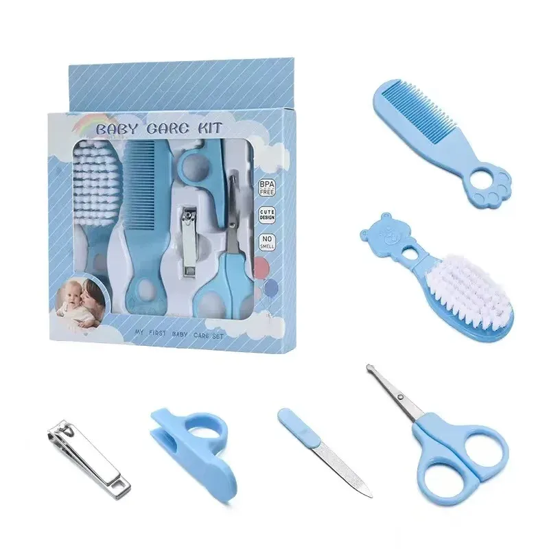 Kit de toilettage pour bébé sans BPA : peigne, brosse, coupe-ongles et ciseaux 9