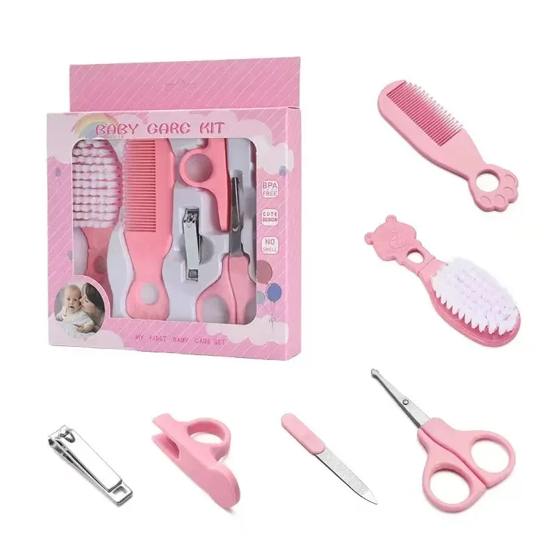 Kit de toilettage pour bébé sans BPA : peigne, brosse, coupe-ongles et ciseaux 8
