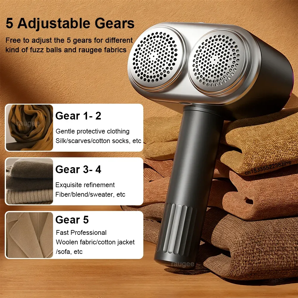 Rasoir anti-peluches électrique rechargeable par USB pour vêtements 4