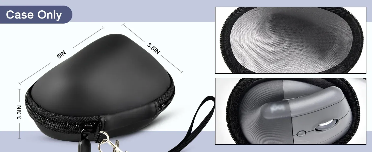 Étui de protection pour souris Logitech Lift, en situation