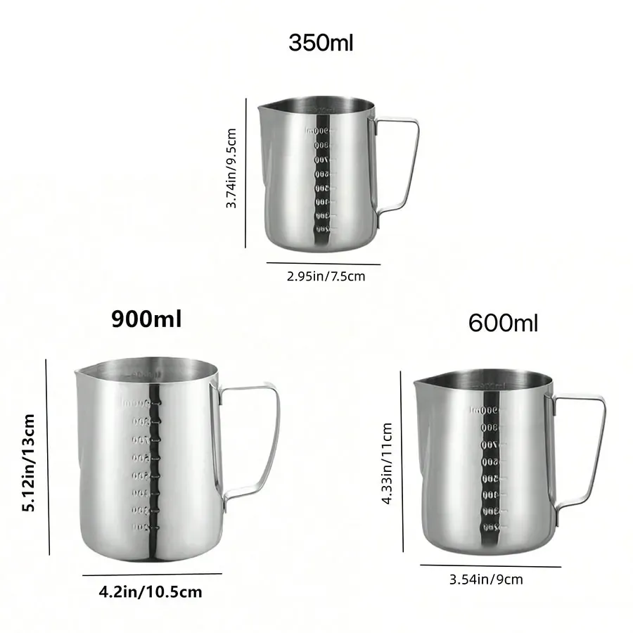 Pichet à mousse de lait en acier inoxydable pour expresso 5