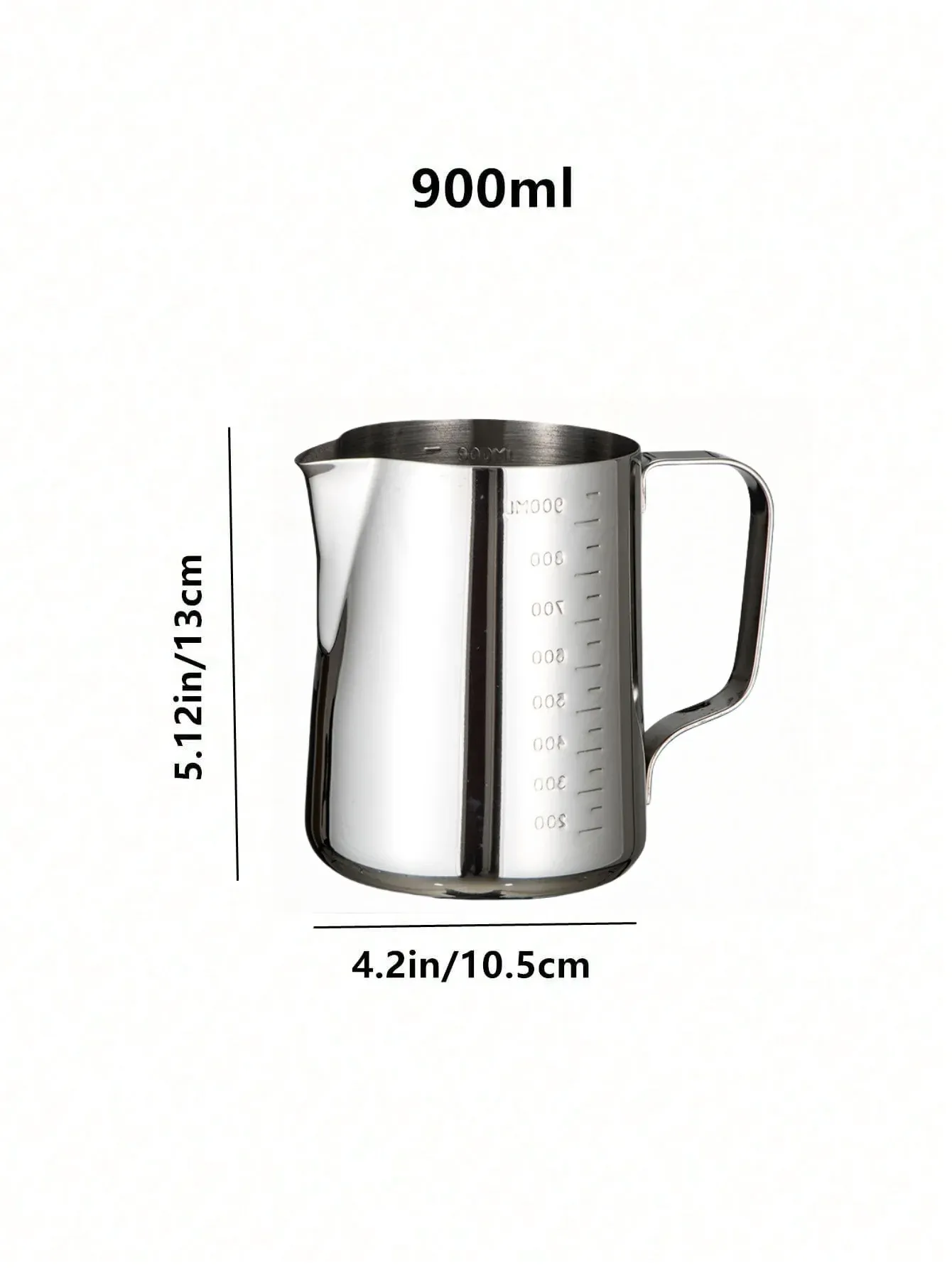 Pichet à mousse de lait en acier inoxydable pour expresso 8