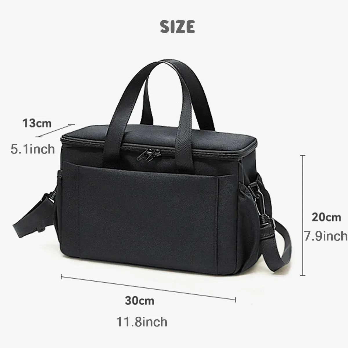 Sac de rangement pour poussette à grande capacité avec porte-bouteille et compartiment à couches 6