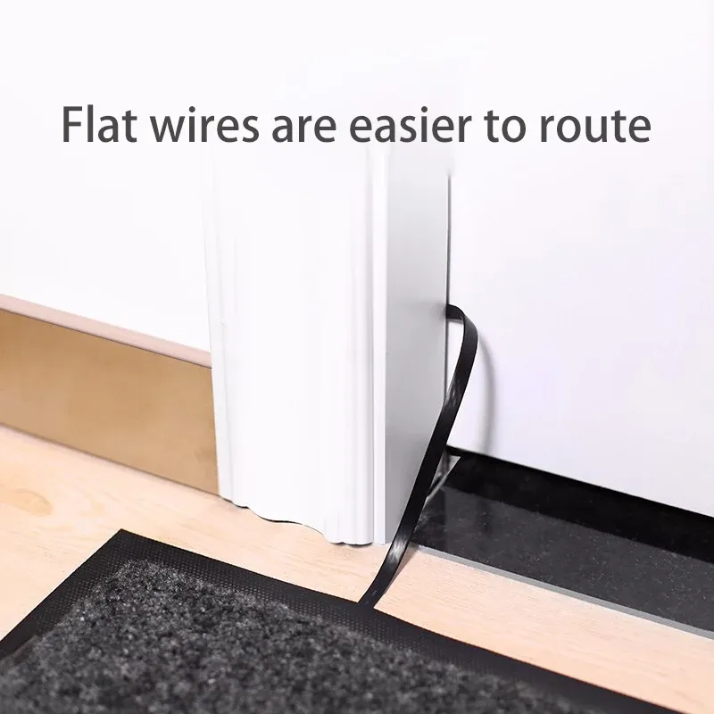 Câble Ethernet Cat6 plat Gigabit haute vitesse 1000 Mbps, câble Internet RJ45 blindé, cordon réseau LAN pour PC, PS5, PS4, PS3 et Xbox 3