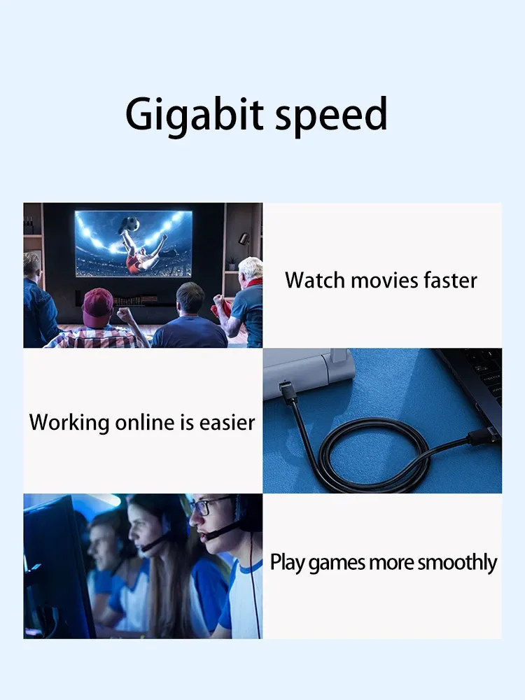 Câble Ethernet pour le streaming et le jeu en ligne