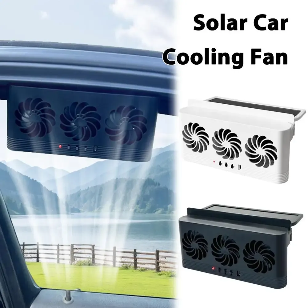 Ventilateur solaire de voiture, vue détaillée